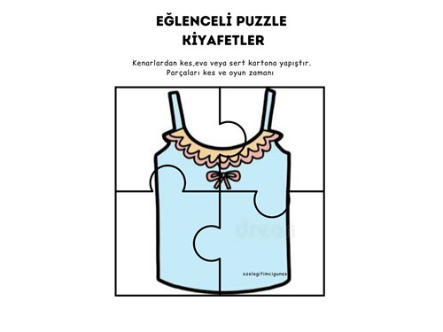 GİYSİLER - 4LÜ PUZZLE