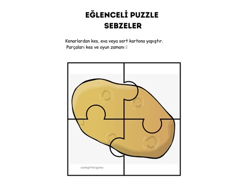 SEBZELER-4LÜ PUZZLE